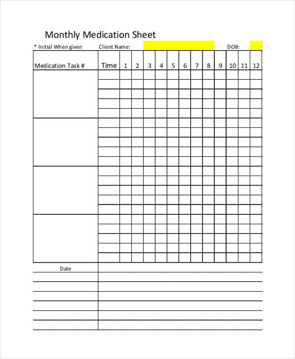 8+ Monthly Sheet Templates - Free Sample, Example Format Downlaod