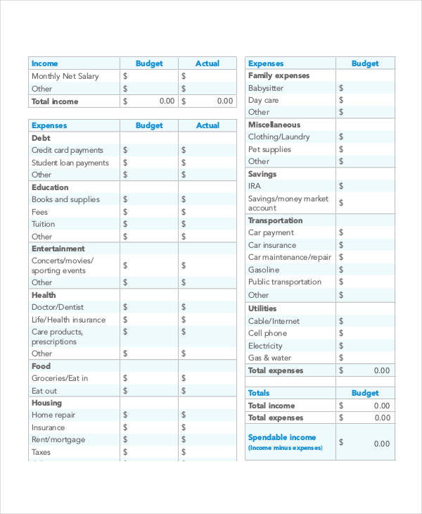 9+ Monthly Sheet Templates - Word, PDF