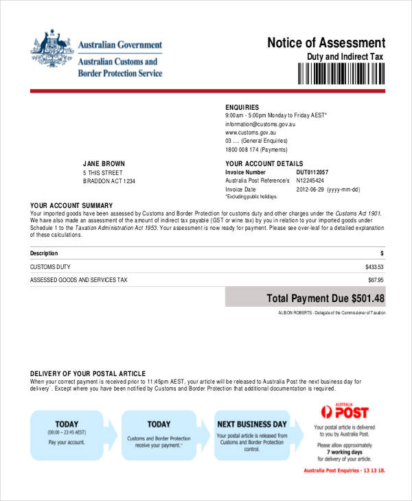 Madeleine Pring Do You Need A Sample Notice Of Assessment   Notice Of Assessment Example 