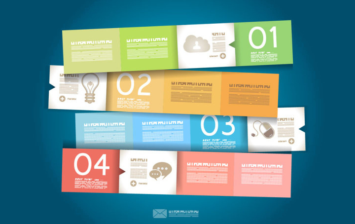 numbered infographics