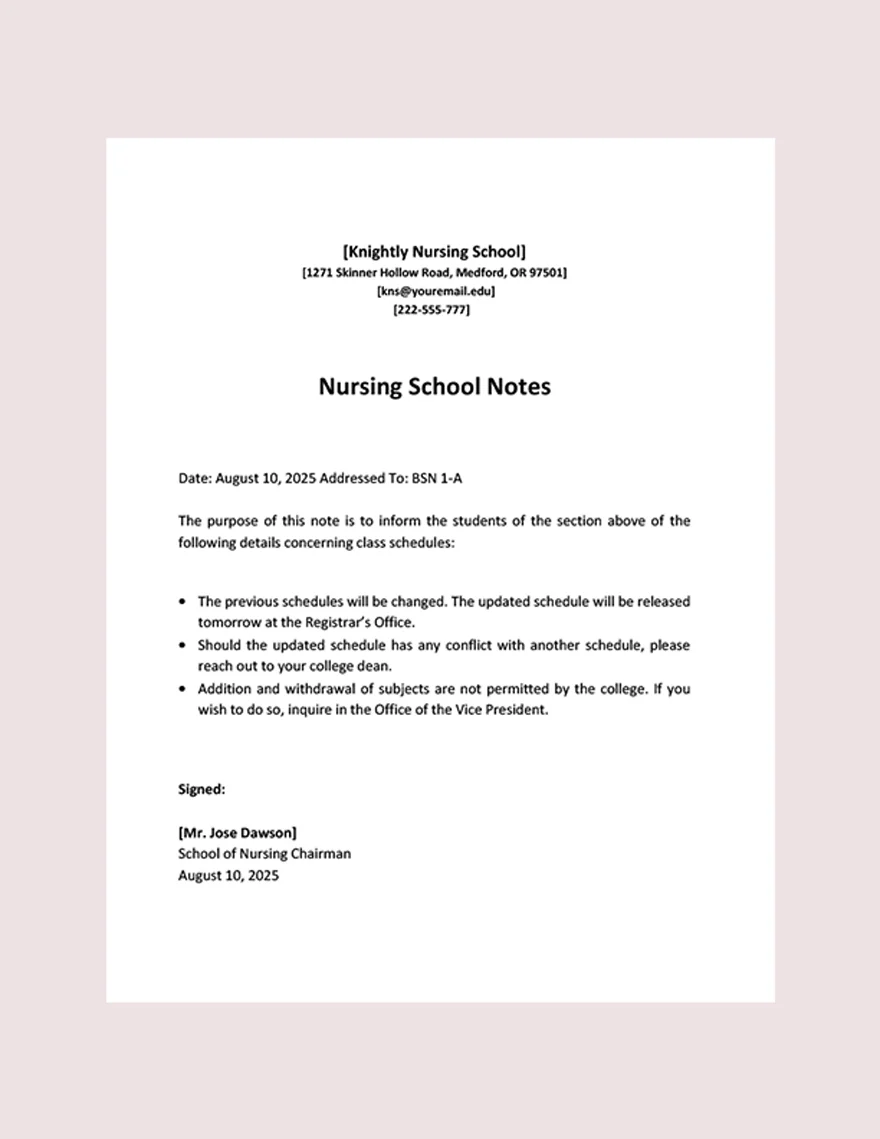 Nursing Note Templates - 9+ Free Word, PDF Format Download