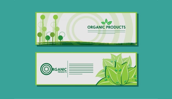 organic product banner