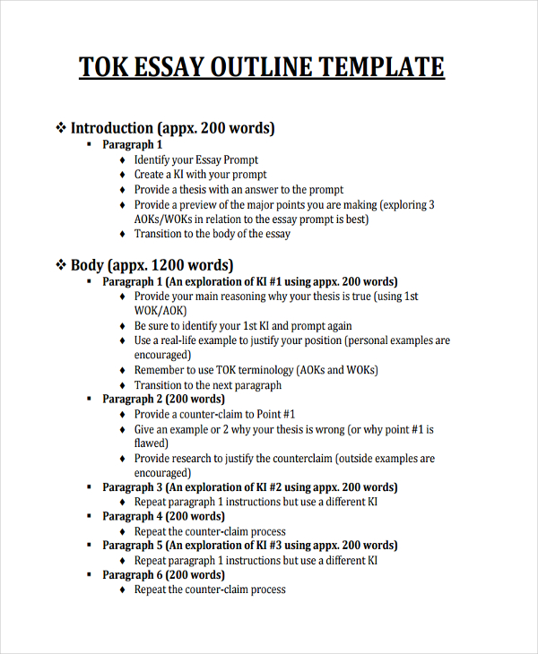 37+ Best Outline Examples in MS Word | Google Docs | Apple Pages | PDF