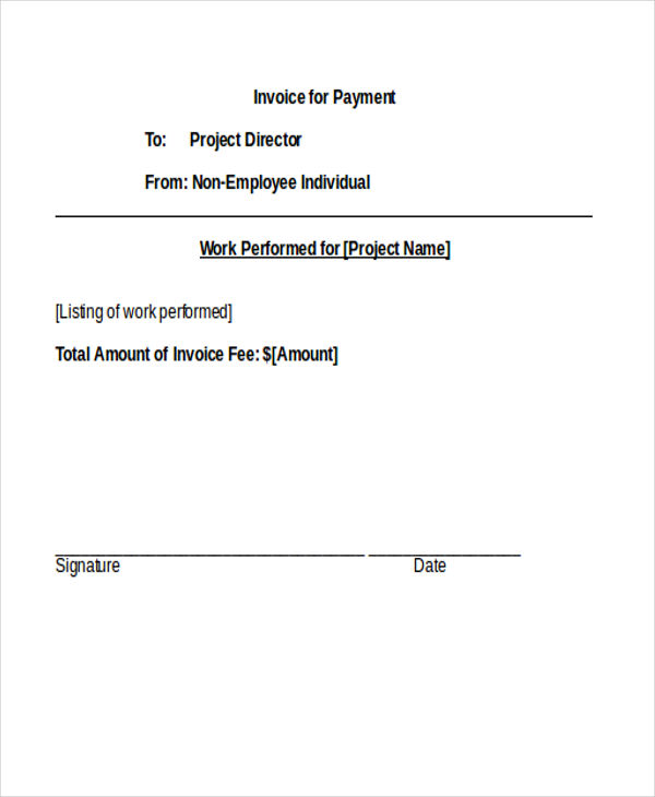 payment invoice