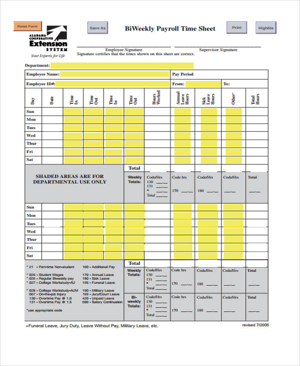 payroll sheet template