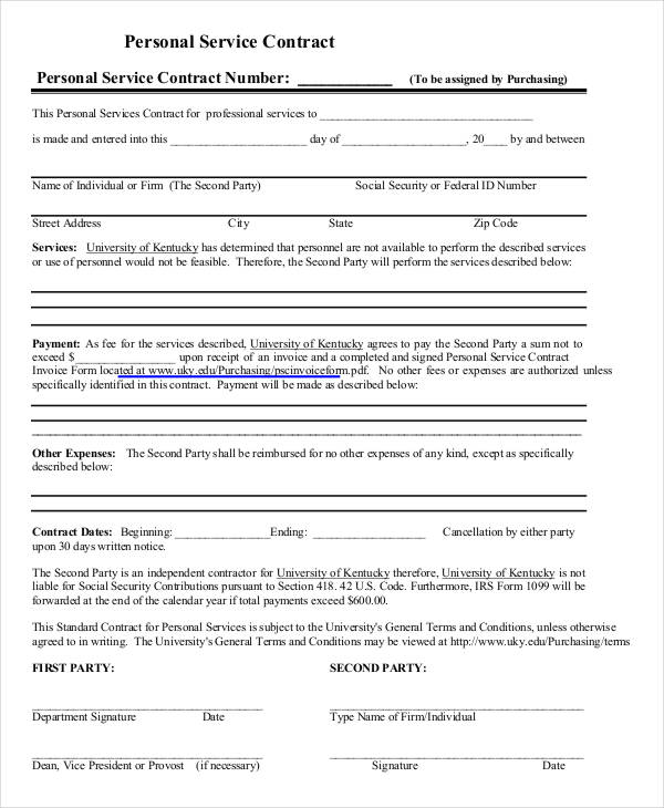 43+ Basic Contract Templates - Google Docs, Word, Apple Pages