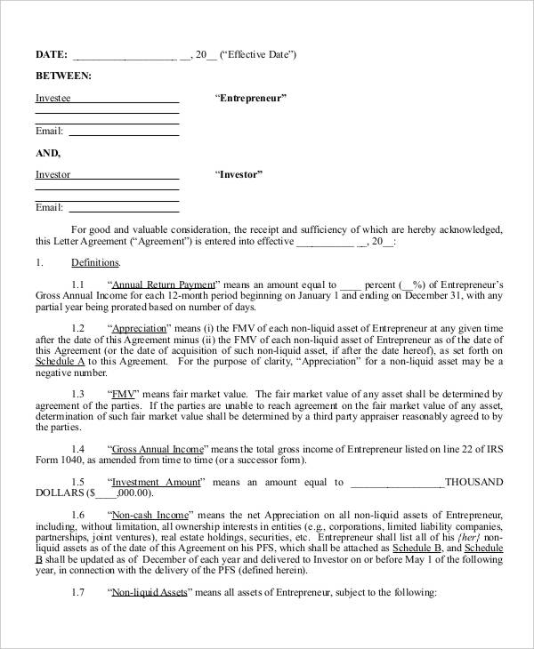 17+ Investment Contract Templates - MS Word | Google Docs | Pages | PDF