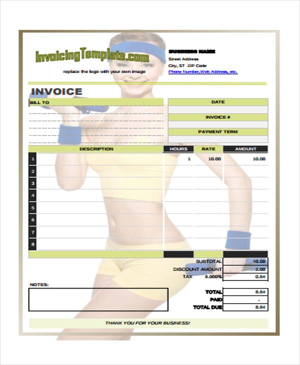 8+ Training Invoice Templates Word, PDF Free & Premium
