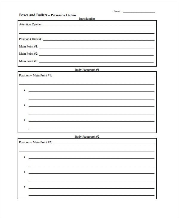 writing an essay outline pdf