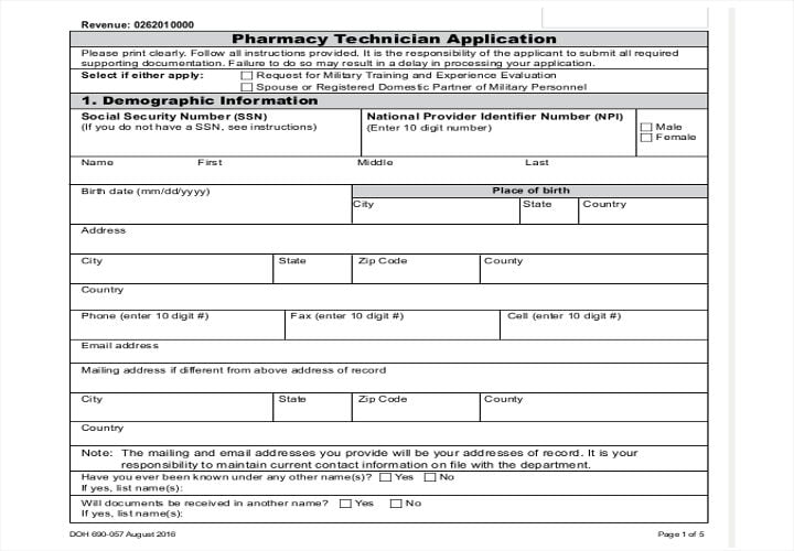 pharmacy-technician-job-application-form
