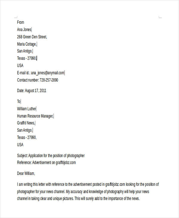 How To Add Reference In Cover Letter