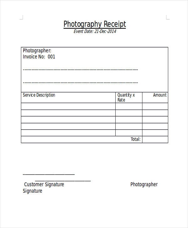 Download Photography Invoice Template Pdf Pictures