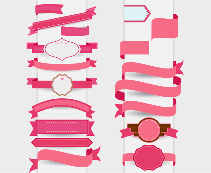 pink decorative ribbon