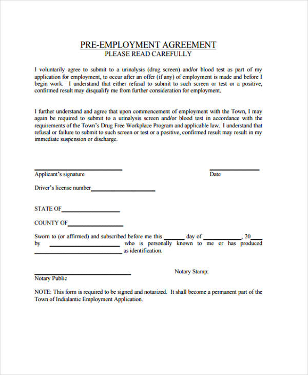 employment agreement template 22 free pdf word format