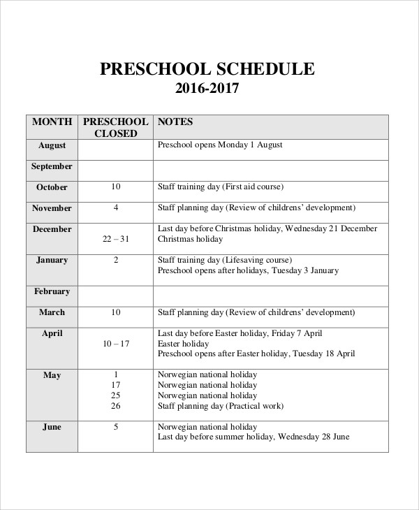 preschool-schedule-template-9-free-sample-example-format-download