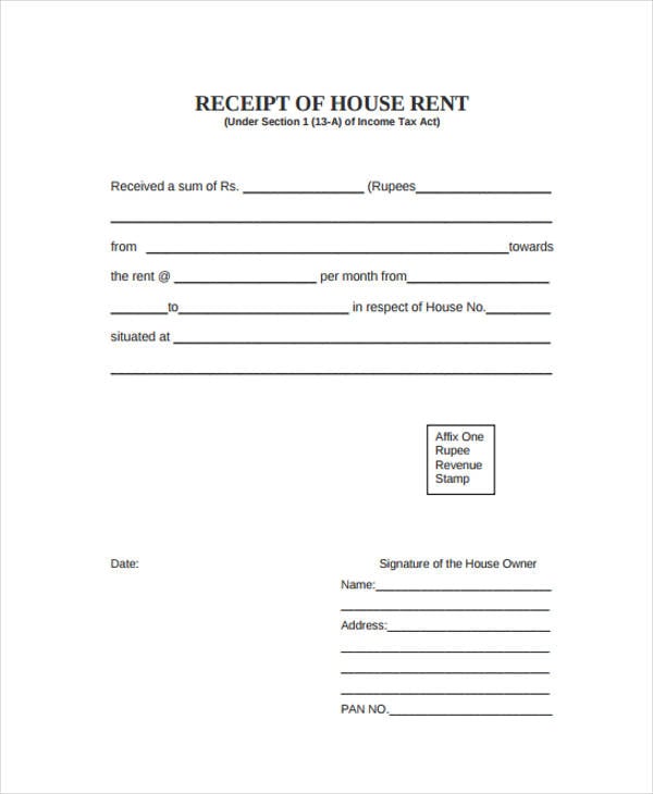 printable blank rent