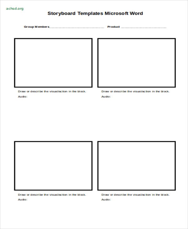 printable blank storyboard1