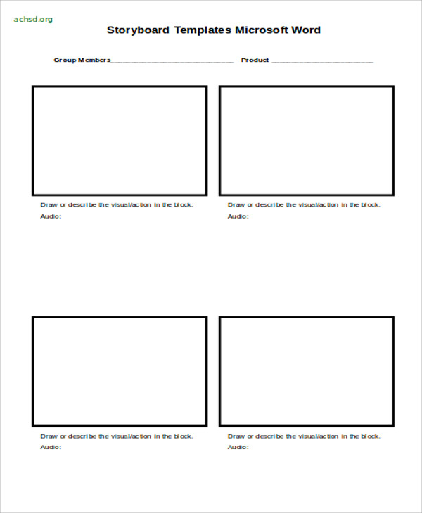 22+ Storyboard Templates in Word