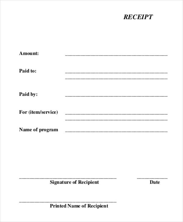 Cash Receipt Template Templates At Allbusinesstemplatescom 8 Work 