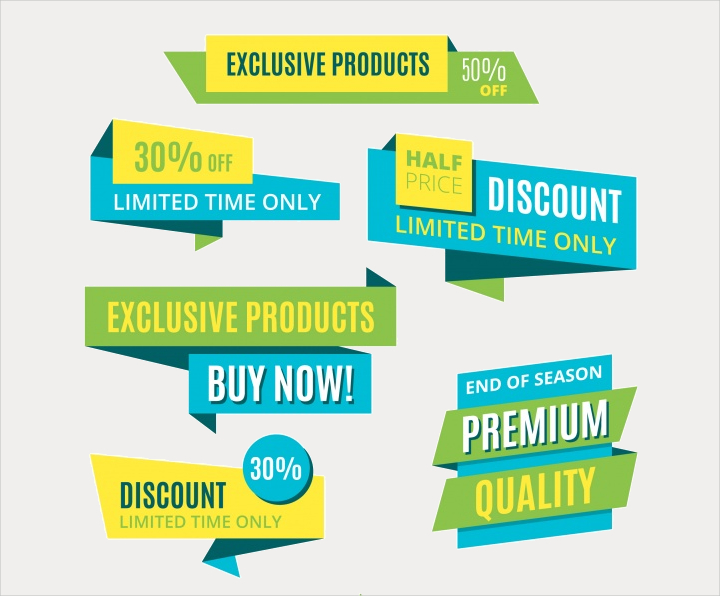 product discount banners