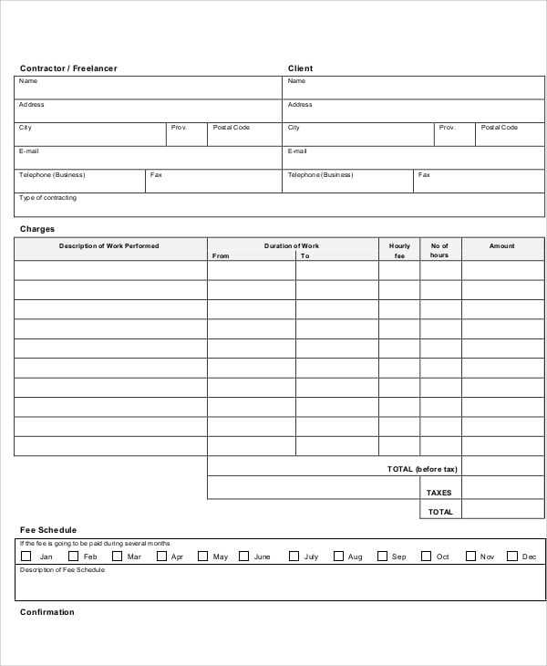 10+ Carpenter Invoice Templates Free Sample, Example Format Download