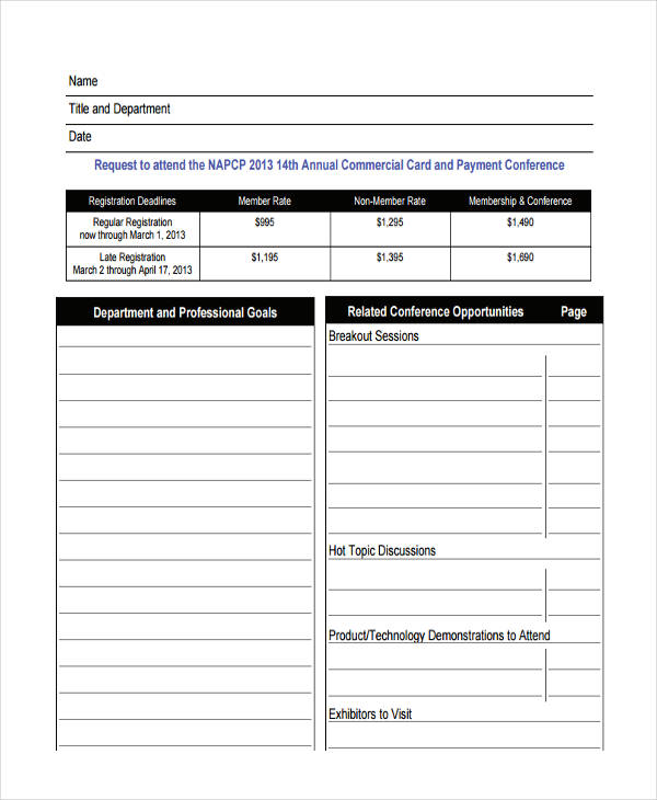 Conference Proposal Templates 9+ Free Word, PDF Format Download