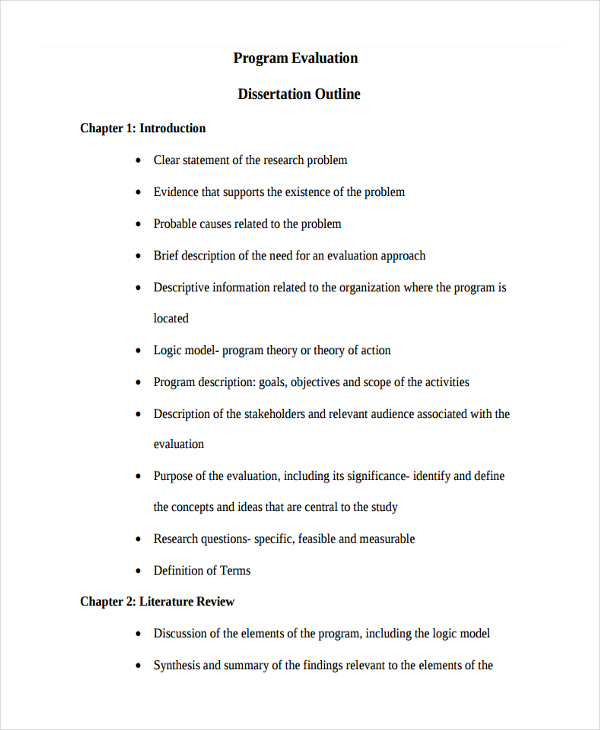 37+ Best Outline Examples in MS Word | Google Docs | Apple Pages | PDF