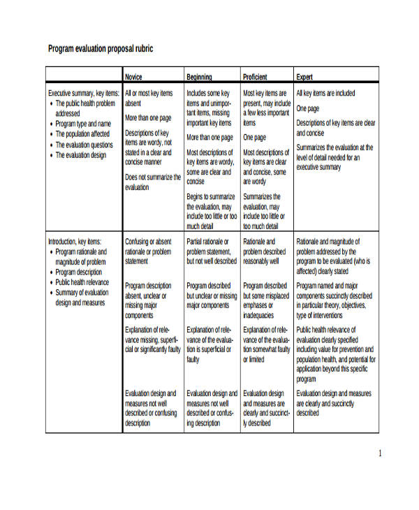 program evaluation