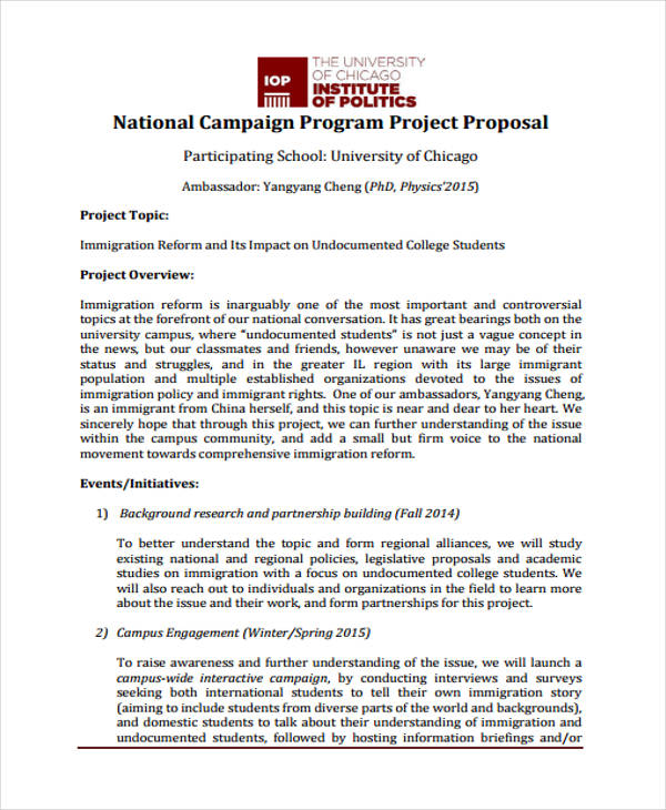 10 Campaign Proposal Templates Word PDF Pages