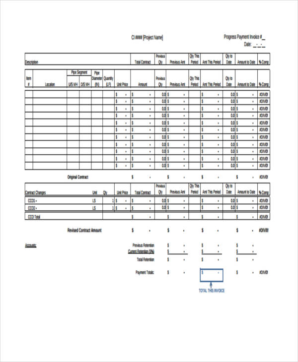 Payment Invoice Template 9+ Free Word, PDF Format Download