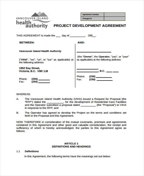 project agreement