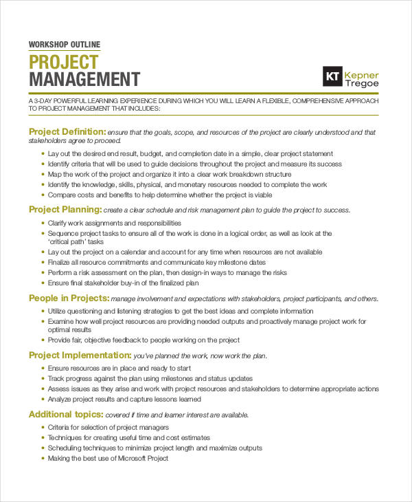 29 Outline Templates In PDF 29 Outline Templates In PDF