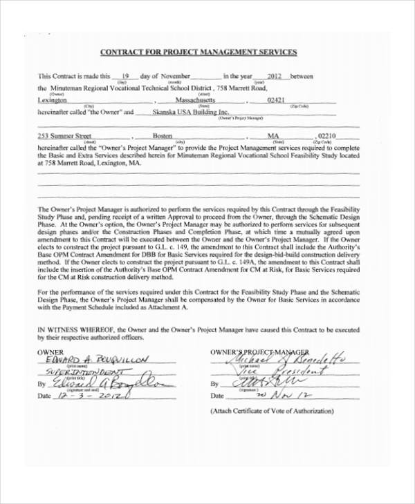 10+ Management Contract Templates - Word, Docs