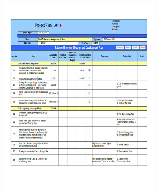 17+ Plan Templates in Excel