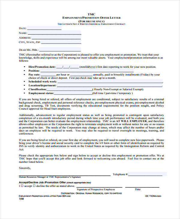 Conditional Job Offer Acceptance Letter from images.template.net