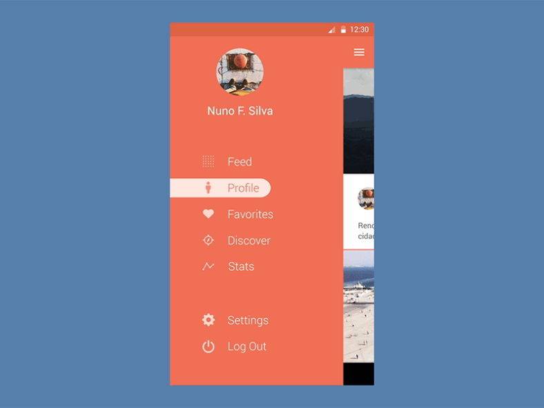 Mobile App Menu Designs 12+ Free Templates