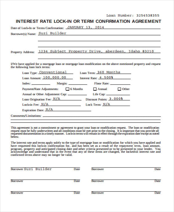 8+ Confirmation Agreement Templates Free Sample, Example Format
