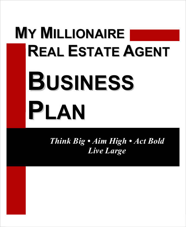 real estate agent business plan