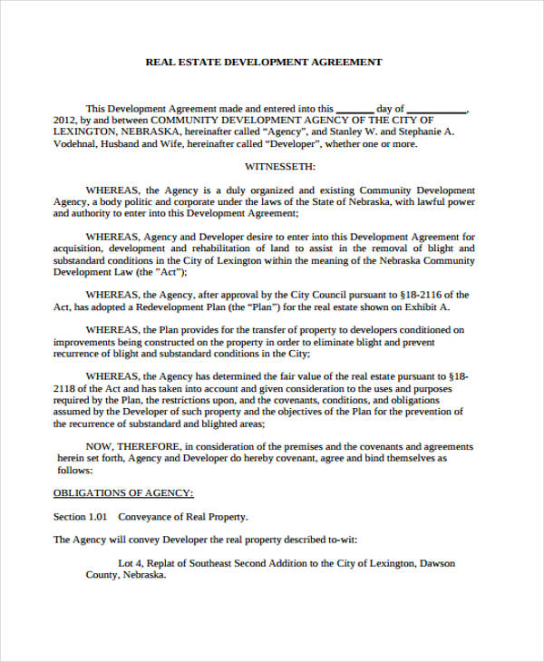 21+ Development Agreement Templates Word, Google Docs, Apple Pages