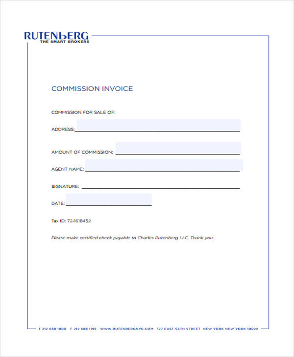 13 FREE Real Estate Invoice Templates Free Word PDF Format Download
