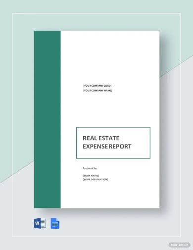 real estate expense report template