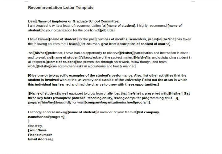 recommendation-letter-template