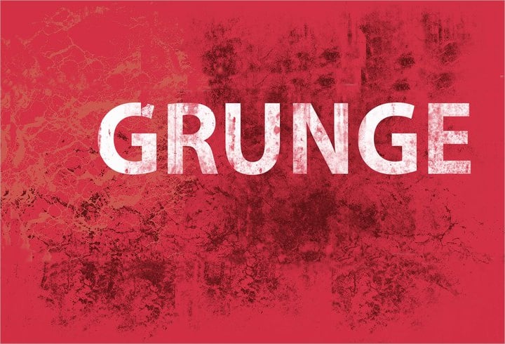 red colour grunge brush template
