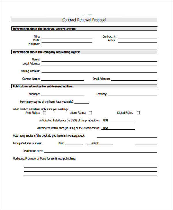 21+ Contract Proposal Templates - Free Word, PDF Format Download