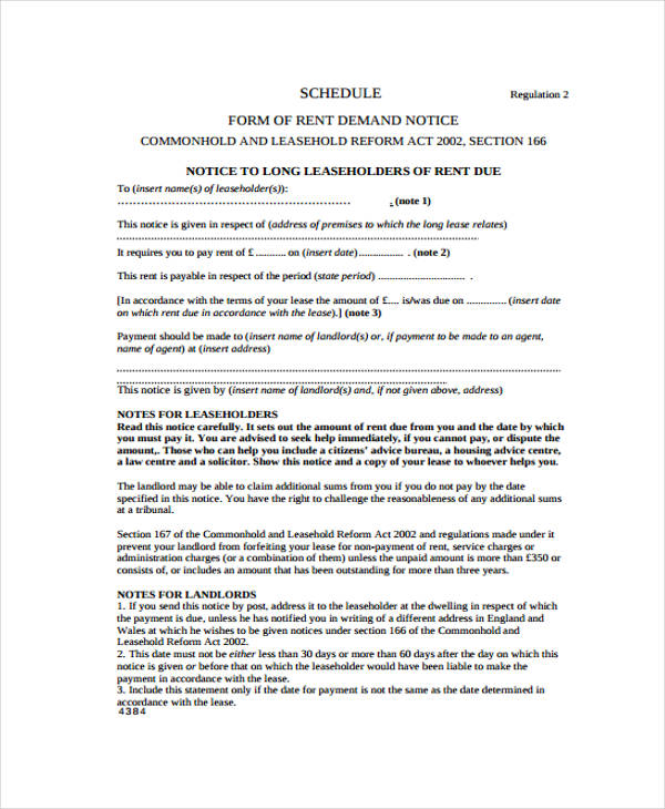 Demand Notice Templates - 5+ Free Word, PDF Format Downlaod