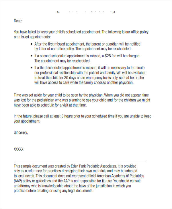 10+ Reschedule Appointment Letter Templates - Free Samples, Examples Format Download | Free ...