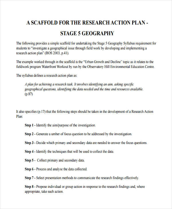 individual research plan