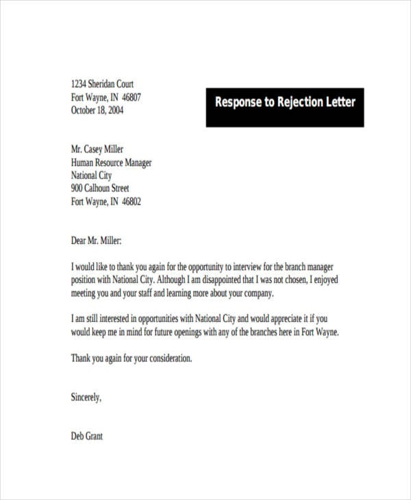 response to rejection letter2