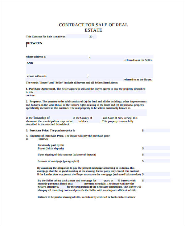 16+ Sale Contract Template - Pages, Word | Free & Premium Templates