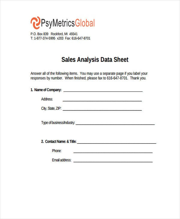 sales analysis